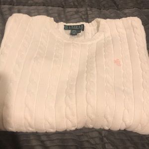 White new Ralph Lauren sweater size small